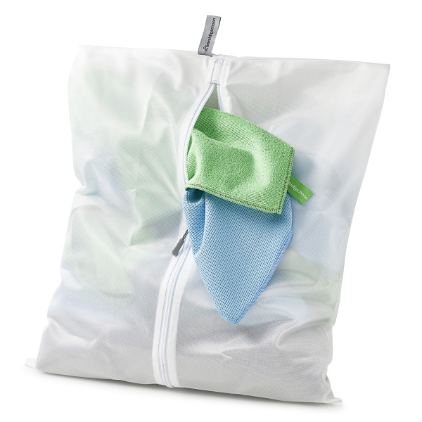 Waszak om de GEWELDIGSCHOON schoonmaakdoeken in te wassen