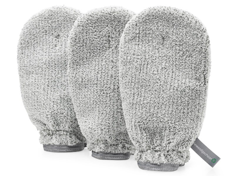 Microvezel schoonmaakhandschoenen, 3-pack