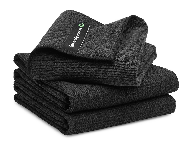 GEWELDIGSCHOON RPET raamdoekenset met extra droogdoek