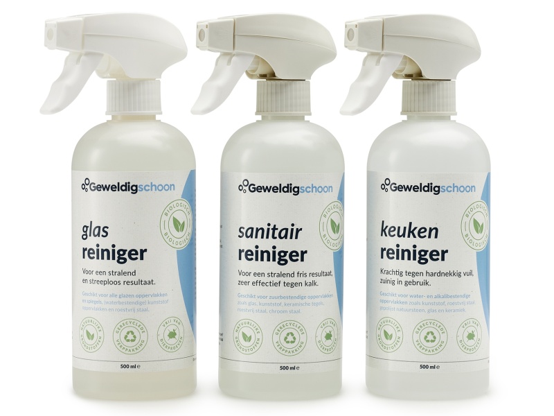 GEWELDIGSCHOON 3-pack mix biologische reinigers